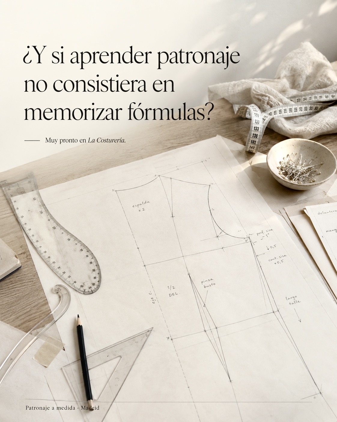 Clases de Patronaje a Medida e Industrial en Madrid