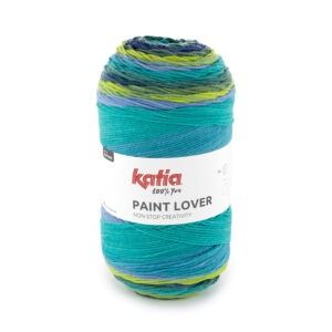 Lana degradada Paint Lover color 500 Ovillo XXL de lana degradada Paint Lover para tejer Textura multicolor de Paint Lover Katia – lana degradada