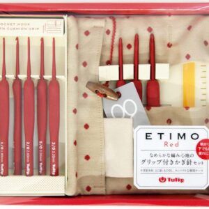 Consigue el Estuche con 8 Ganchillos Tulip Etimo Red Edition. Calidad, ergonomía y diseño en un set completo