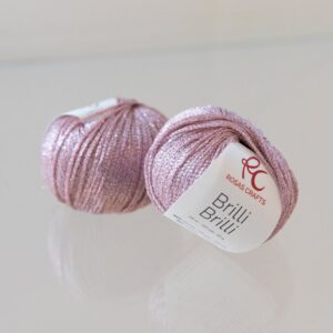 Ovillo Brilli Brilli Rosas Crafts color 102 rosa