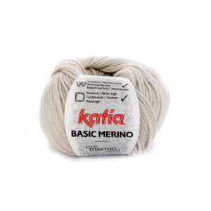 Ovillo Katia Basic Merino color 11 beige