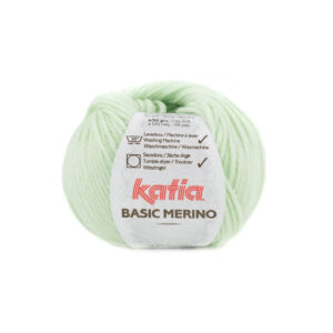 Ovillo Katia Basic Merino color 85 verde muy claro