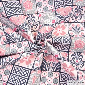 Tela Katia Canvas Cotton 8 oz Modernism Tiles 2218-36