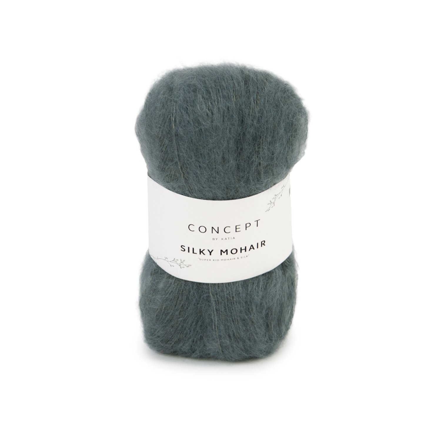 Ovillo Katia Concept Silky Mohair color 105 Gris medio