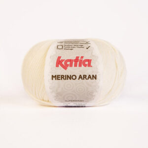 Ovillo Katia Merino Aran color 3 crudo