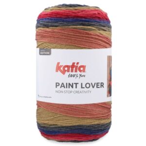 Katia Paint Lover 504 rojo, camel y negro