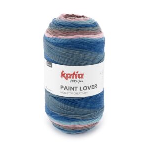 Katia Paint Lover 505 rosa, azul y petróleo