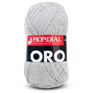 Ovillo Oro Mondial color plateado 963
