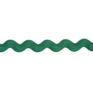 Picunela, ondulina, ric rac, piquillo, zig zag verde