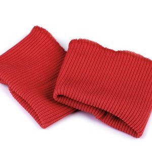 Puño elástico de algodón rojo