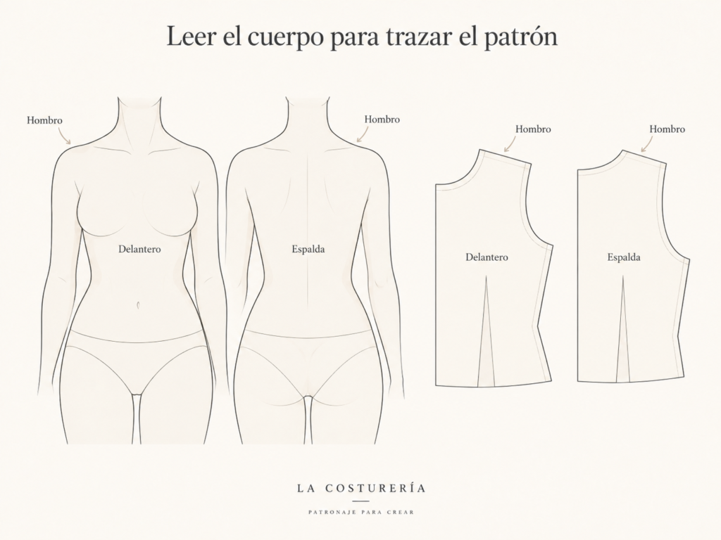 Relación entre medidas del cuerpo y construcción de un patrón base a medida