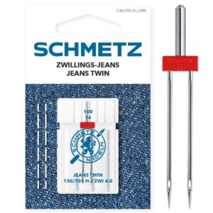 Aguja gemela Schmetz Jeans 100 4,0
