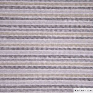 Loneta reciclada Katia Stripes Slim Graphite 2081-11