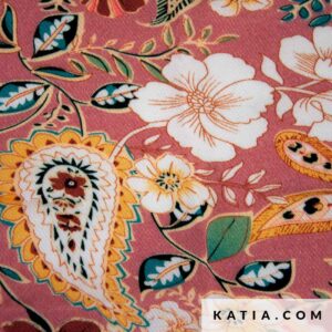 Tela de sarga de viscosa Katia Pink Cashmere 2147-06-01