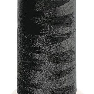 Madeira aerolock 125 color 8000 negro overlockgarn 2500 m – 100% poliéster