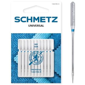 SCHMETZ | 10 Agujas para máquinas de coser | Universal | 130/705 H | Grosor 70/10-100/16