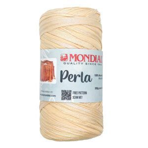 Cinta Perla en tono natural: ideal para tejer bolsos elegantes y accesorios minimalistas. ¡Fácil de trabajar y con acabado brillante!