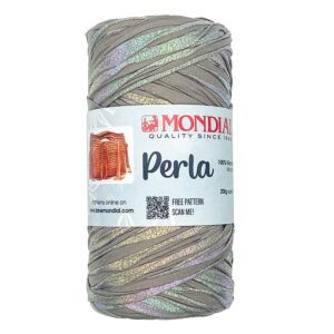 ✨ Cinta Perla en tono natural: ideal para tejer bolsos elegantes y accesorios minimalistas. ¡Fácil de trabajar y con acabado brillante!